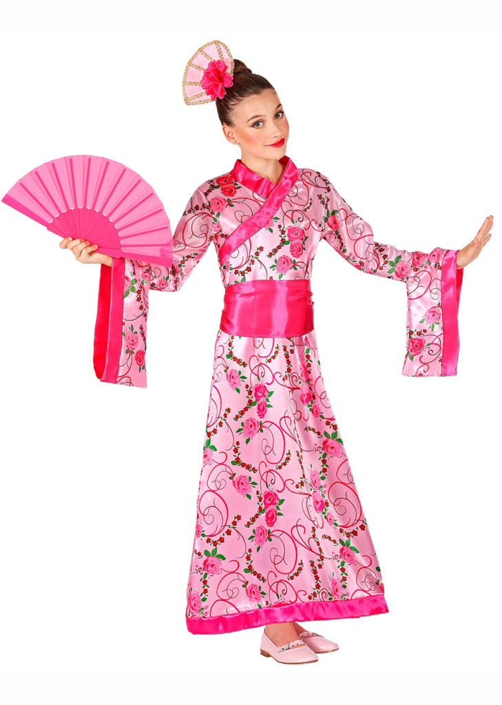 Déguisement de Princesse Asiatique Geisha Fille Aux Feux de la Fête