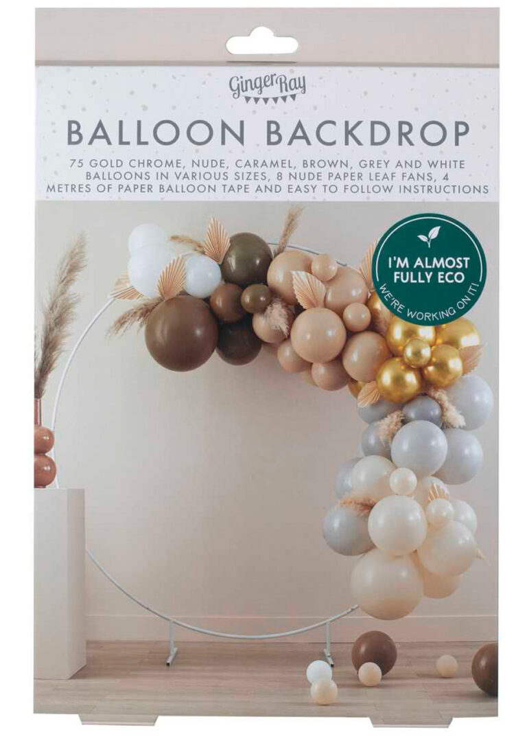 Arche Guirlande De Ballons Taupe Caramel Nude Gold Ginger Ray