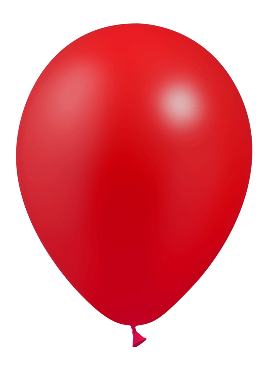 Ballon Cœur Rouge latex x8 gonflage air ou hélium