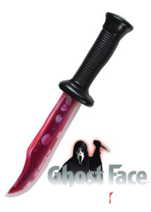 couteau Scream avec faux sang, couteau Ghost Face, couteau scream Halloween, Couteau avec Faux Sang Liquide, Ghost Face Scream