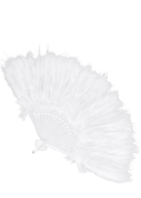 eventail en plumes, éventail plumes blanches, éventail en plumes, Eventail en Plumes Blanches