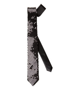 NET TOYS Cravate Fine Scintillante pour Femme & Homme - Argenté -  Accessoire Extravagant Unisexe Cravate à Paillettes - Exactement ce qu'il  Faut
