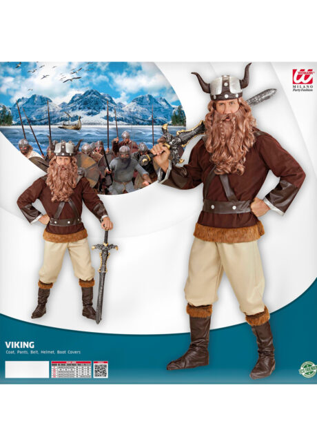 Déguisement Viking Homme - Taille Unique - Jour de Fête - Boutique