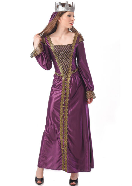 déguisement princesse médiévale, déguisement médiéval femme, robe médiévale, Déguisement de Princesse Médiévale, Violet et Doré