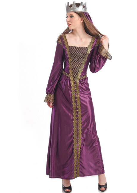 déguisement princesse médiévale, déguisement médiéval femme, robe médiévale, Déguisement de Princesse Médiévale, Violet et Doré