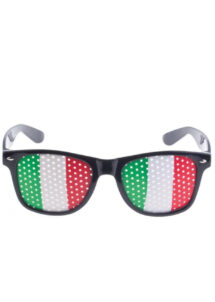 lunettes Italie, lunettes supporter italien, accessoire italien déguisement, Lunettes Italie, Drapeau Italien