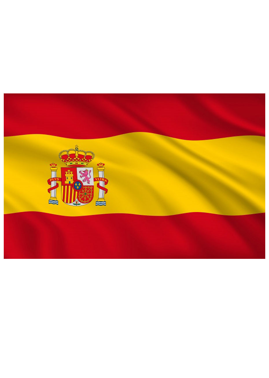 Décalcomanie Drapeau Espagnol - Espagne - Dimension au choix