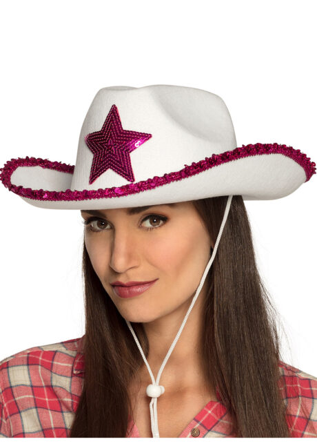 Chapeau De Cowboy À Paillettes Fluo, Chapeau De Cowgirl
