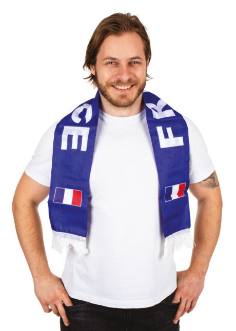 echarpe supporter France, écharpe Allez la France, écharpe de supporter de foot, Echarpe de Supporter France