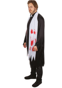 déguisement de curé zombie, déguisement prêtre zombie, costume halloween homme