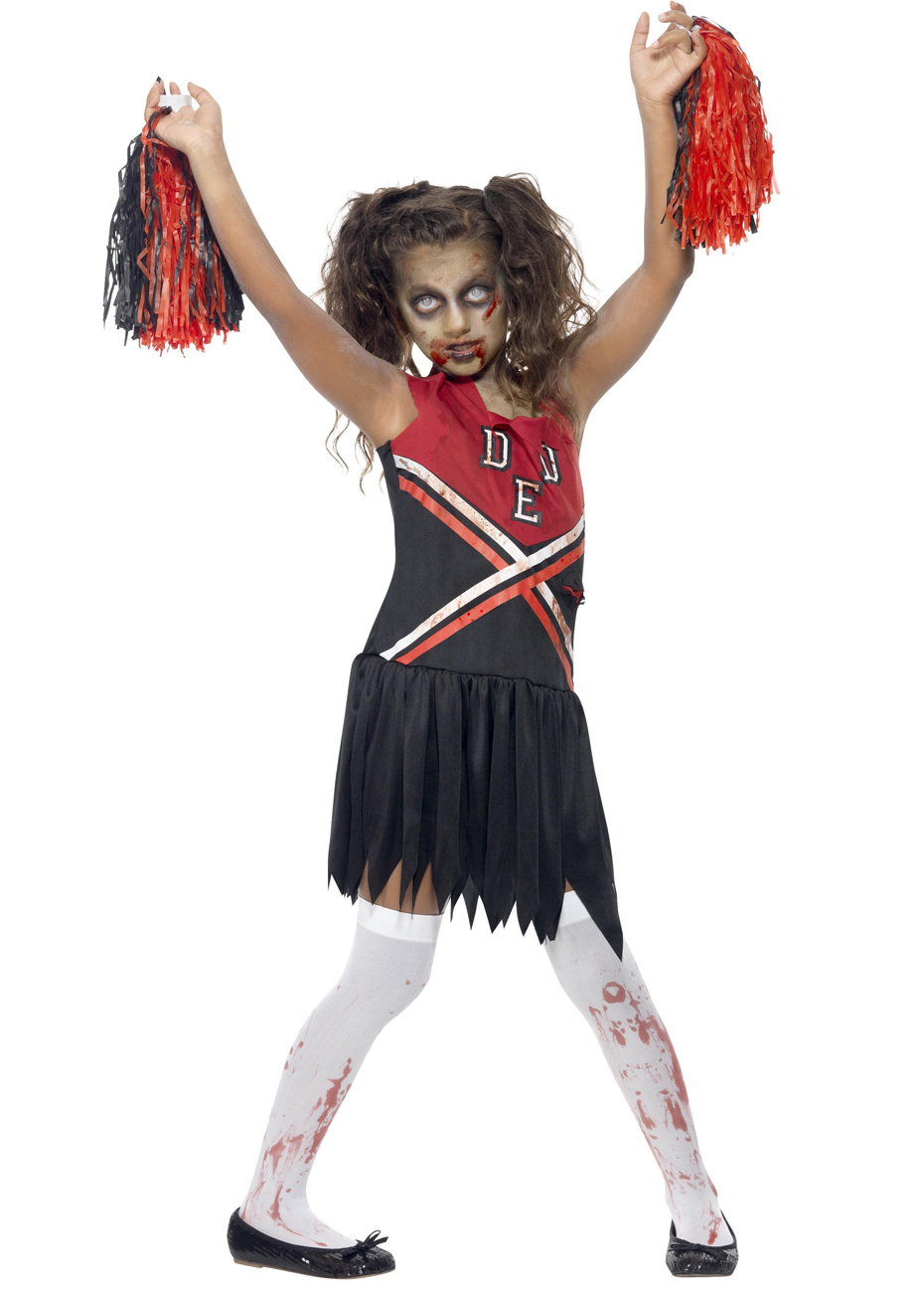 Déguisement De Cheerleader Zombie Pompom Fille Aux Feux De La Fête