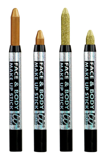 Crayon à Maquillage, Métal ou Paillettes, Doré - Aux Feux de la
