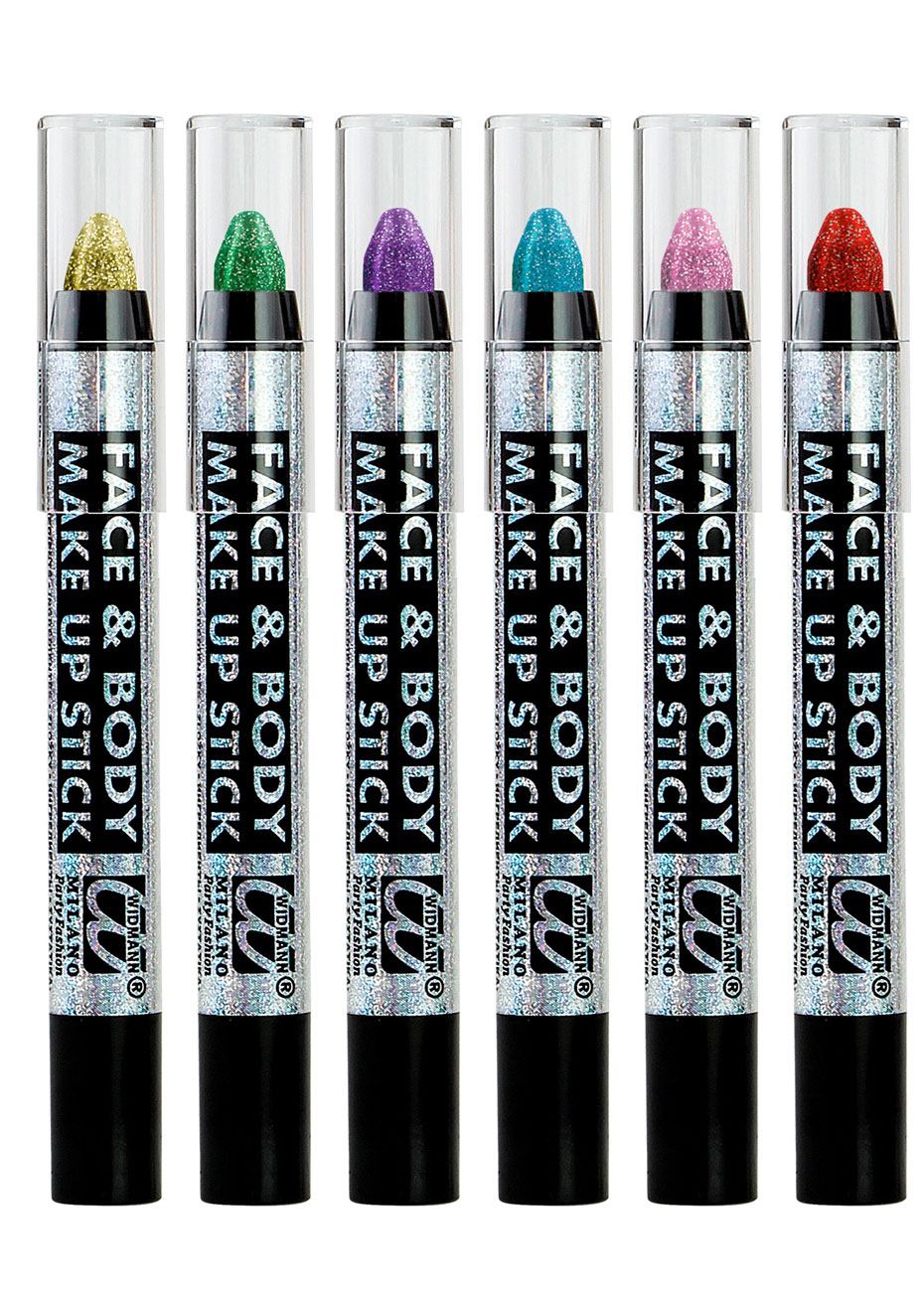 Crayon de Maquillage Couleur et Paillettes - Jour de Fête - Déguisement  Adulte - Boutique Jour de fête