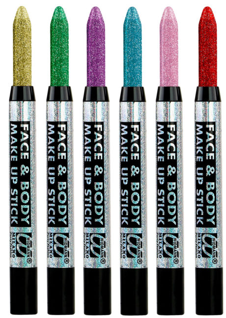 Crayon à Maquillage, Paillettes Glitter, Divers Coloris - Aux Feux de la  Fête - Paris