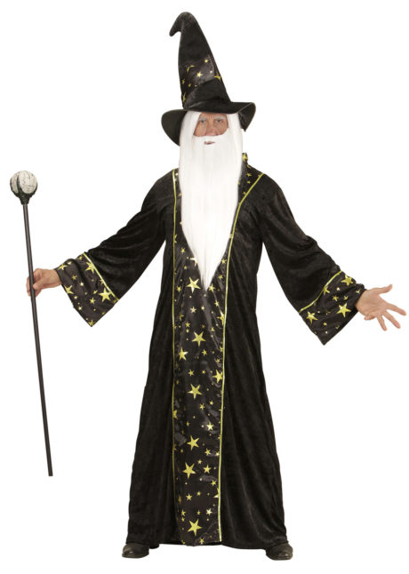 Costume gothique noir de magicien pour homme