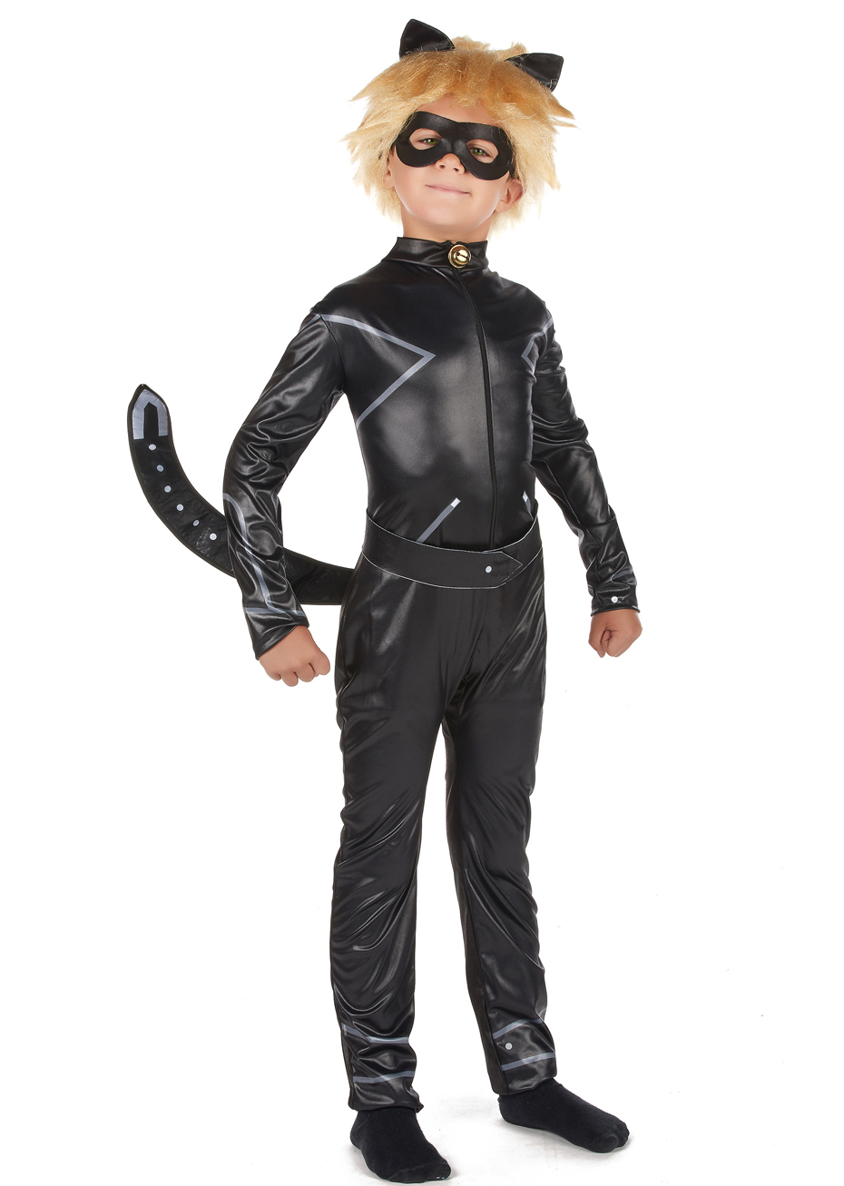 Deguisement Chat Noir Fille,Costume Chat Enfant avec Bandeau