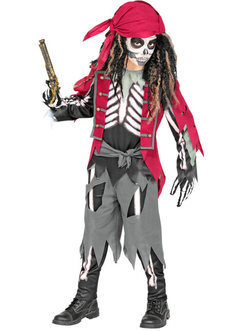 Déguisement Zombie Pirate Fille Taille 10-12 ans - Déguisements pour Enfant  - Se déguiser et se maquiller - Fêtes et anniversaires
