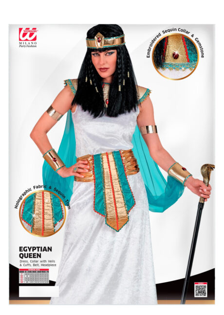 déguisement de cléopatre, costume de cléopatre, déguisement égyptienne, Déguisement Cléopatre, Reine Egyptienne, Blanc et Doré