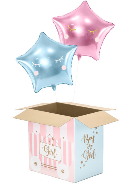 Baby Shower Balloon Box Décoration Or Rose Personnalisé Hen Party Mariage  Garçon Fille Baby Shower Cadeaux De Noël Fête Boîte en carton transparente  -  France