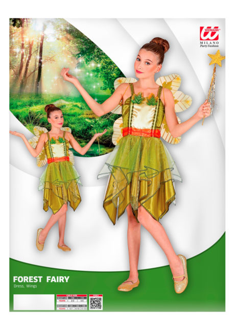 Déguisement fée de la forêt fille du 3 au 5 ans - Déguiz-Fêtes