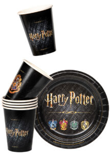 gobelets Harry Potter, vaisselle Harry Potter, anniversaire harry potter, vaisselle jetable, vaisselle harry potter