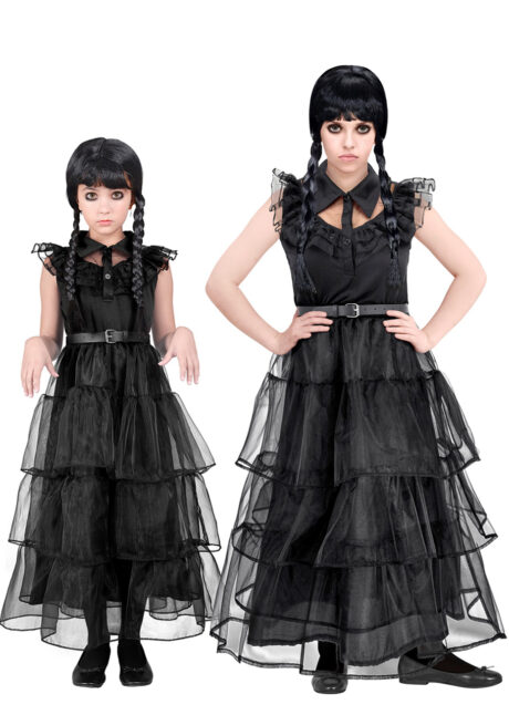 déguisement mercredi, robe de bal mercredi Addams, robe de bal mercredi, déguisement mercredi addams, Déguisement Bal du Mercredi, Fille