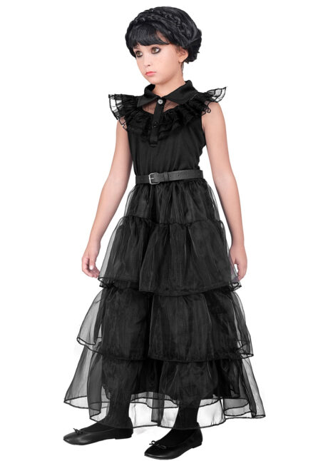 robe de bal mercredi Addams, robe de bal mercredi, déguisement mercredi addams, Déguisement Bal du Mercredi, Fille