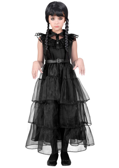 robe de bal mercredi Addams, robe de bal mercredi, déguisement mercredi addams, Déguisement Bal du Mercredi, Fille