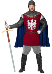 déguisement chevalier adulte, costume de chevalier homme, déguisement médiéval homme