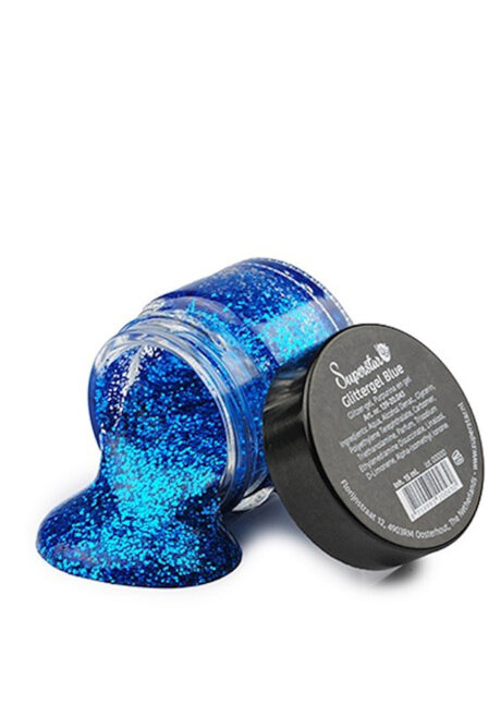 paillettes de maquillage, gel paillettes visage et corps, paillettes maquillage body painting, Paillettes Bleues, Gel Superstar