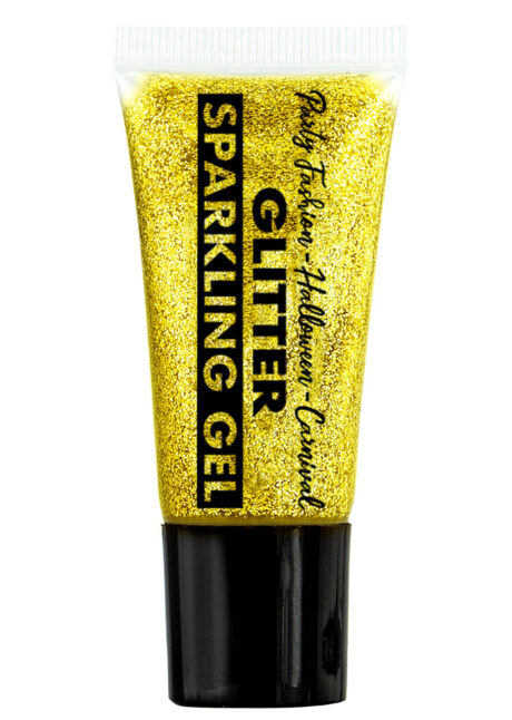 paillettes de maquillage, gel paillettes visage et corps, paillettes maquillage body painting, paillettes dorées, Paillettes Dorées, 25 ml