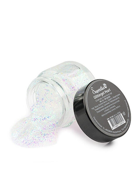 paillettes de maquillage, gel paillettes visage et corps, paillettes maquillage blanches, Paillettes Blanches Irisées, Gel Superstar