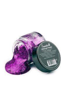 paillettes de maquillage, gel paillettes visage et corps, paillettes maquillage violettes, Paillettes Violettes, Gel Superstar