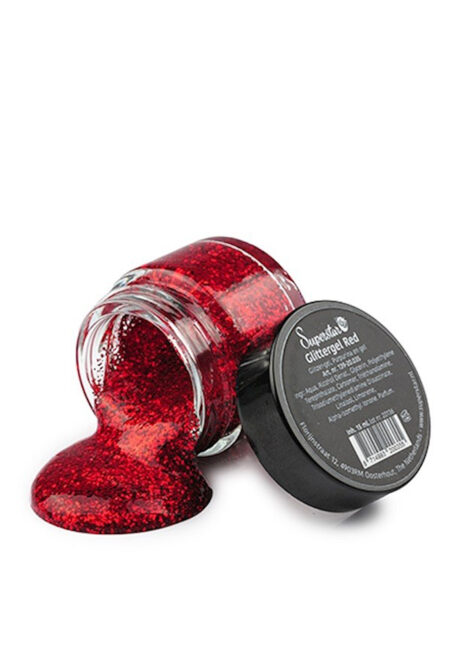 paillettes de maquillage, gel paillettes visage et corps, paillettes maquillage rouges, Paillettes Rouges, Gel Superstar