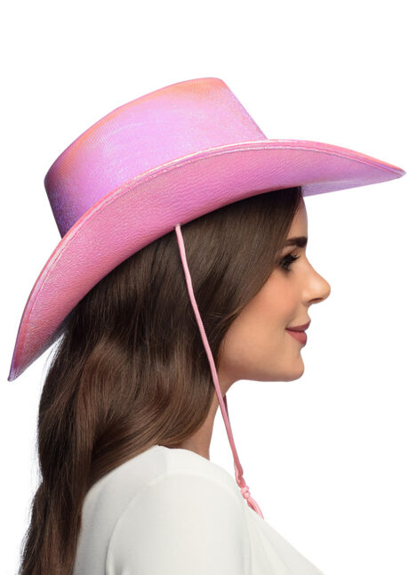 chapeau cowboy rose, chapeau cowboy femme, Chapeau de Cowboy, Rose Perle