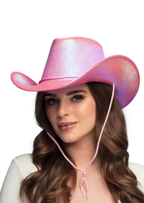 chapeau cowboy rose, chapeau cowboy femme, Chapeau de Cowboy, Rose Perle