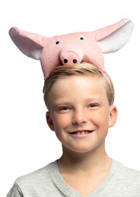 serre-tête de cochon, accessoire déguisement de cochon, chapeau de cochon, peppa pig, Serre Tête de Cochon