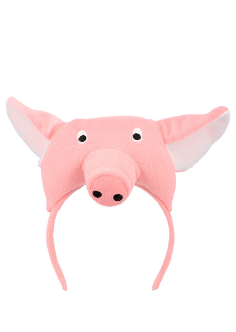 serre-tête de cochon, accessoire déguisement de cochon, chapeau de cochon, peppa pig, Serre Tête de Cochon