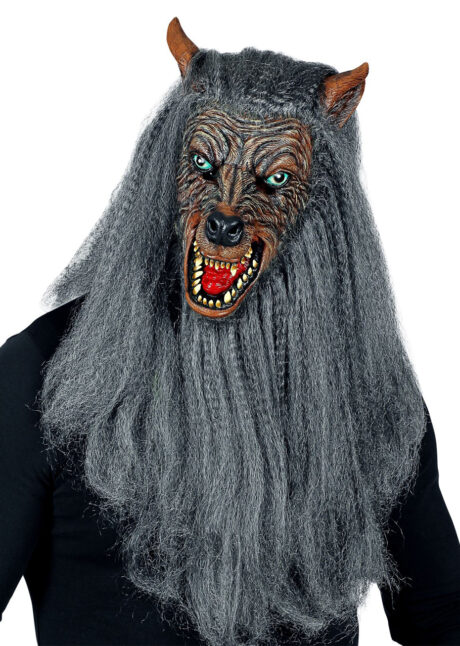 masque de loup garou, masque de loup garou halloween, Masque de Loup Garou, Longue Fourrure