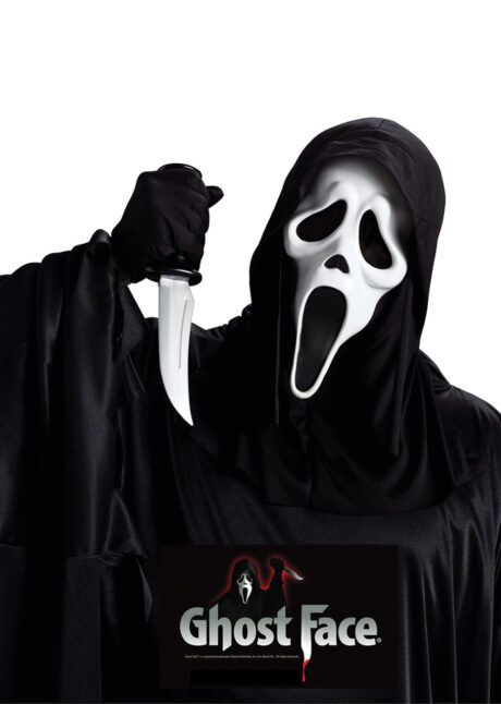 masque scream, masque ghost face, masque scream et couteau, Masque + Couteau Scream, Licence Officielle