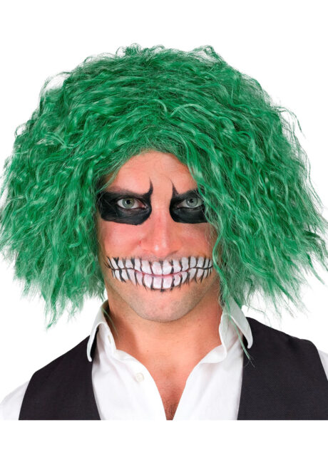 perruque du Joker, perruque Jocker, perruque verte, cheveux verts joker, Perruque Joker Maléfique, Verte