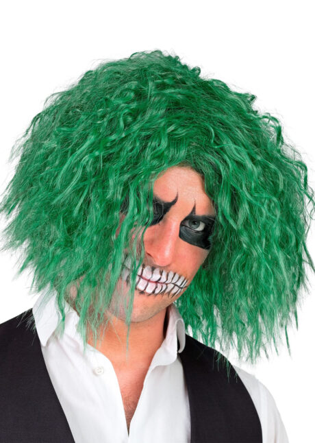 perruque du Joker, perruque Jocker, perruque verte, cheveux verts joker, Perruque Joker Maléfique, Verte