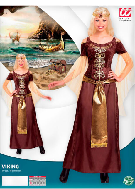 déguisement de Viking femme, costume de Viking femme, robe de viking femme, Déguisement de Viking ou Guerrière Médiévale