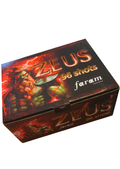 feu d'artifice pour particulier, achat feux d'artifice, feux d'artifices pour jardin, feu d'artifice automatique, Feu d’Artifice Automatique, 96 Coups, 1 mn 15 s, Zeus