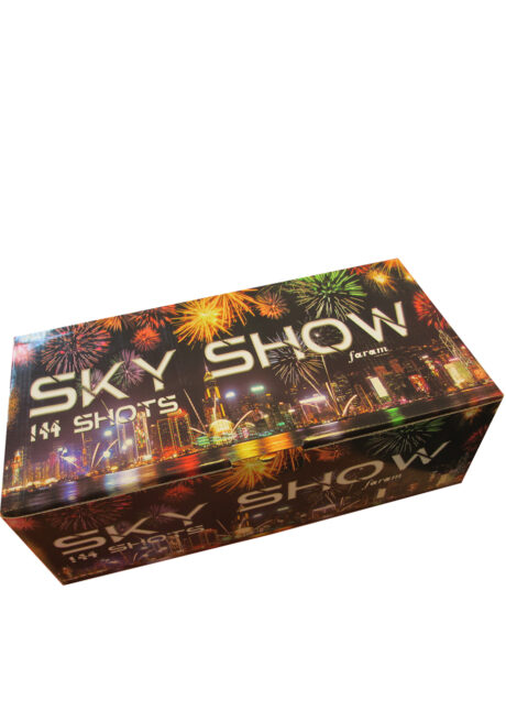 feu d'artifice pour particulier, achat feux d'artifice, feux d'artifices pour jardin, feu d'artifice automatique, Feu d’Artifice Automatique, 144 Coups, 1 mn 30 s, Sky Show