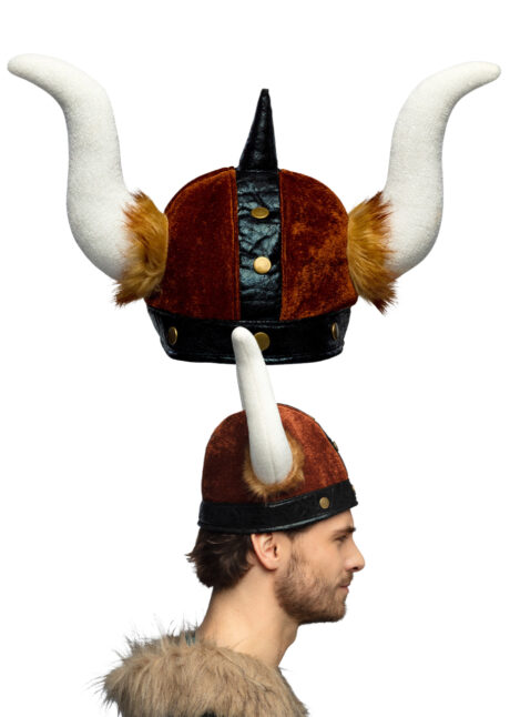 casque viking, casque à cornes, cornes de viking, Casque de Viking Barbarian, Fausse Fourrure