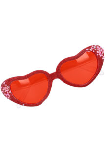 lunettes coeurs rouges, lunettes coeurs, lunettes déguisements