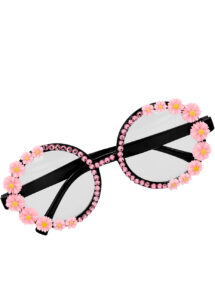 lunettes fleurs, lunettes strass, lunettes hippies