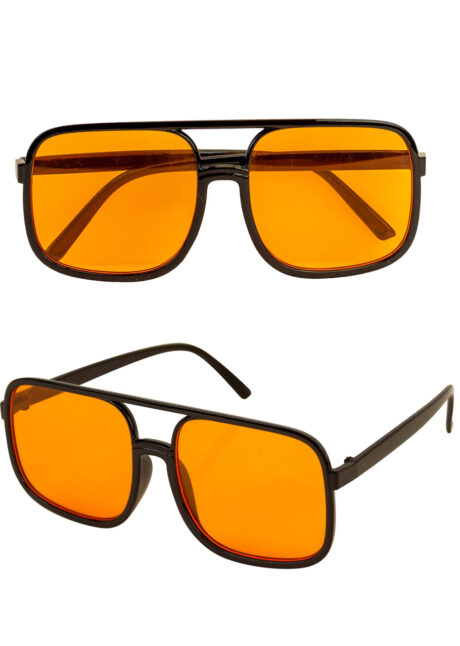 lunettes déguisements, lunettes années 90, lunettes années 2000, lunettes verres oranges, Lunettes Hip Hop, Verres Oranges