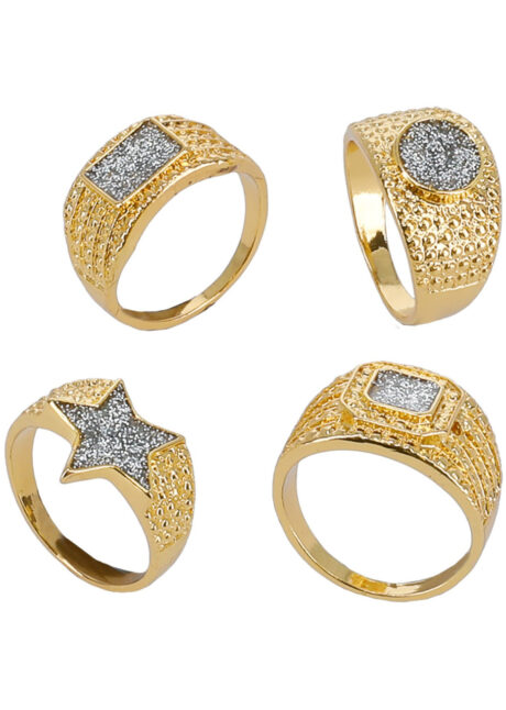 bague chevalière dorée avec strass, bagues hommes, bijoux rappeurs, bagues pour rappeurs, Bague Chevalière avec Strass Brillants, 4 Modèles